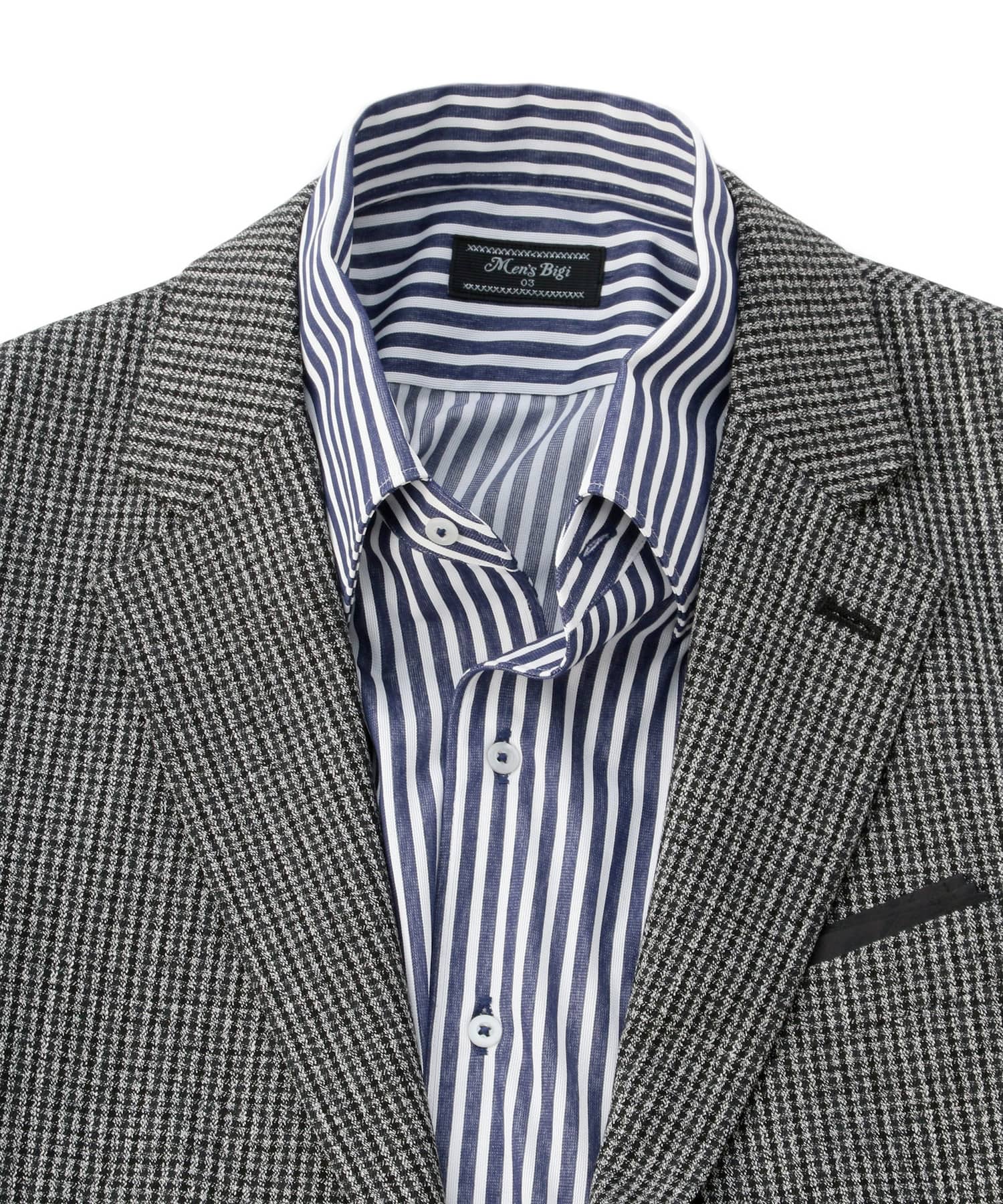 ソフトストレッチ千鳥格子 ジャケット メンズファッション通販 Men S Bigi Online Store メンズビギ オンラインストア
