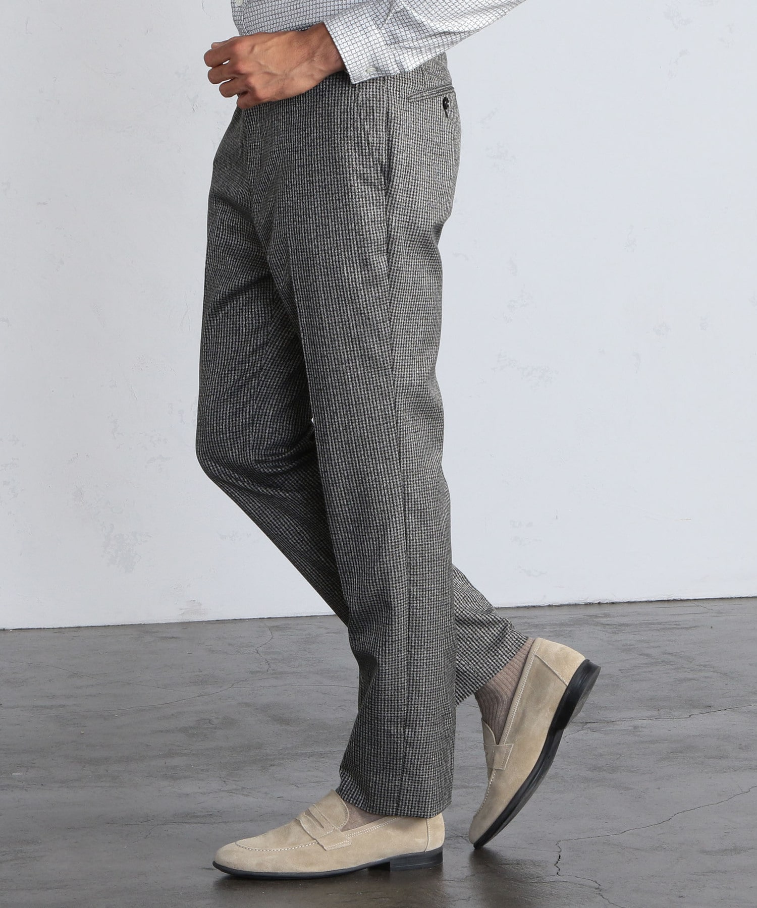 ソフトストレッチ千鳥格子柄 パンツ メンズファッション通販 Men S Bigi Online Store メンズビギ オンラインストア