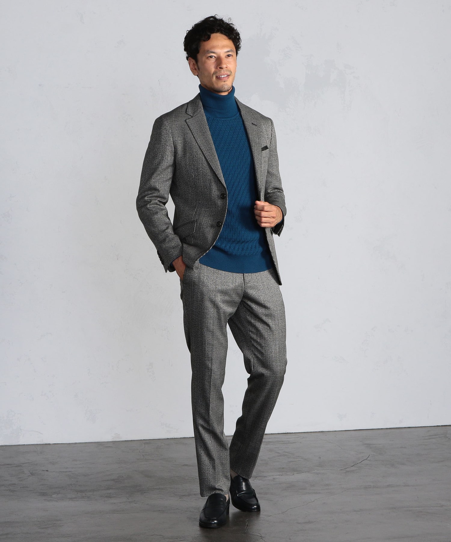 ソフトストレッチ千鳥格子柄 パンツ メンズファッション通販 Men S Bigi Online Store メンズビギ オンラインストア