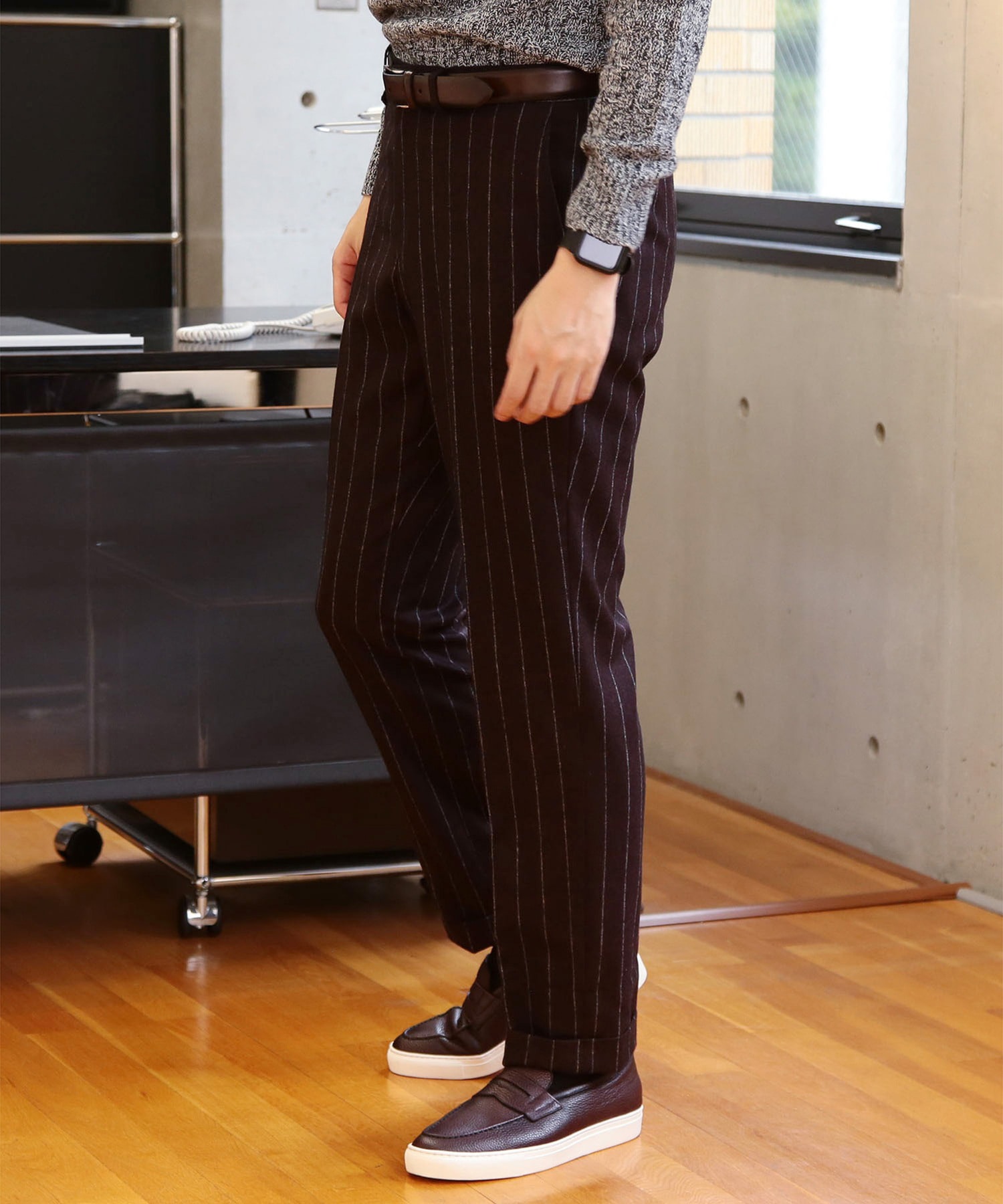 ワイドピッチチョークストライプパンツ メンズファッション通販 Men S Bigi Online Store メンズビギ オンラインストア