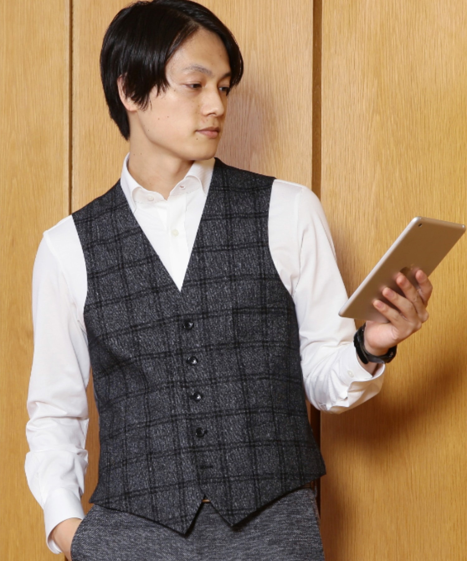 シャドーチェックベスト メンズファッション通販 Men S Bigi Online Store メンズビギ オンラインストア