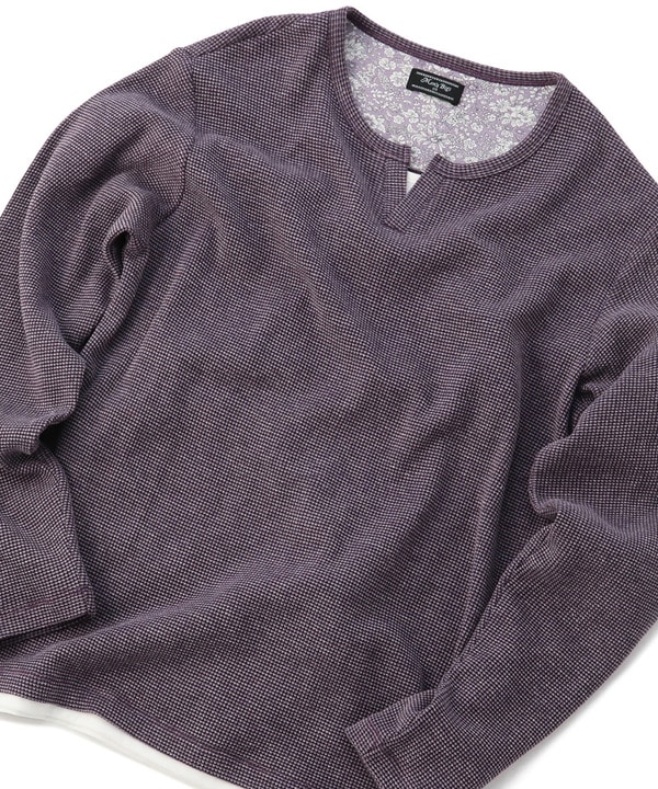 ヴィンテージ風ワッフルキーネック カットソー メンズファッション通販 Men S Bigi Online Store メンズビギ オンラインストア