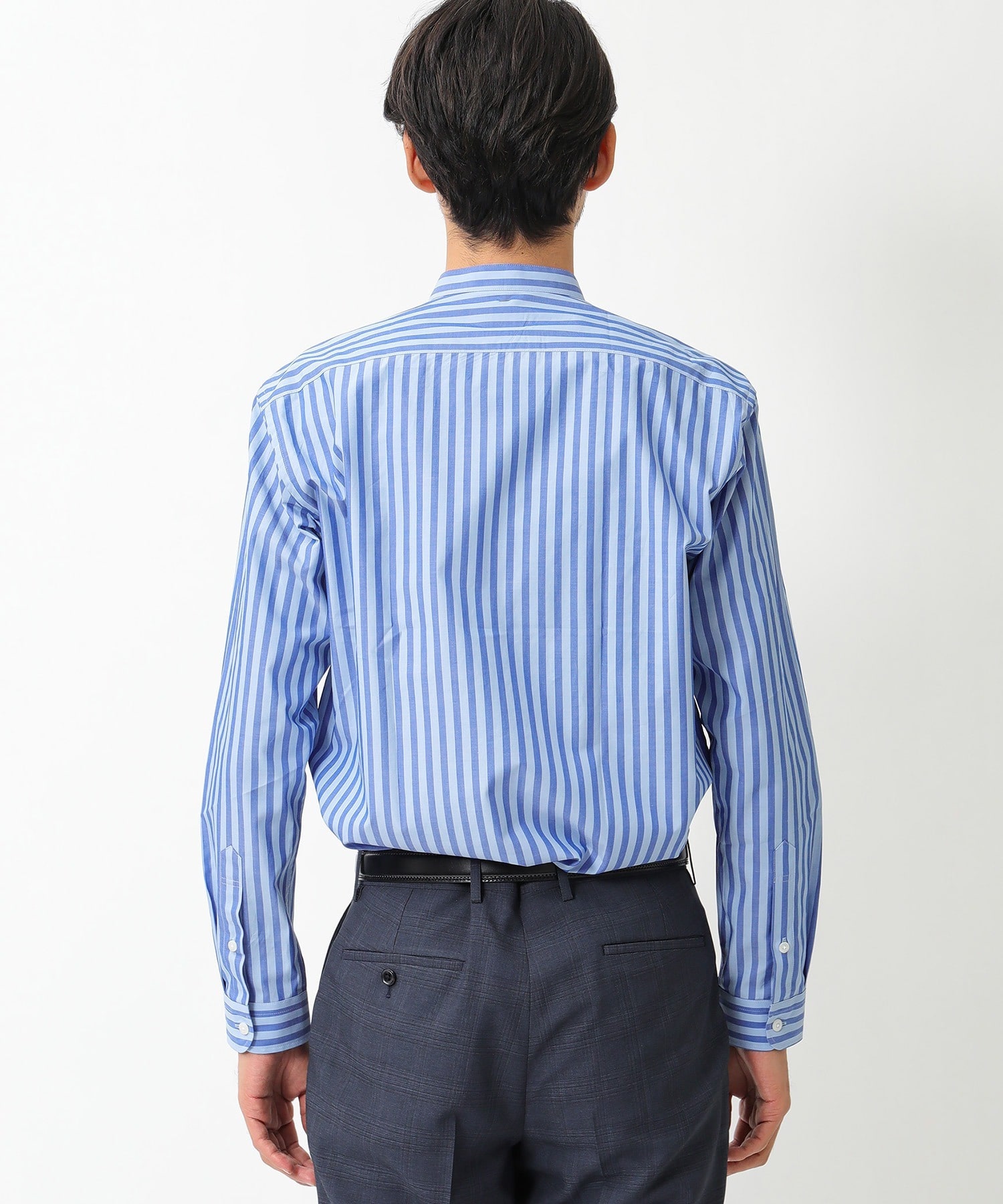 バンドカラー コットンストライプシャツ メンズファッション通販 Men S Bigi Online Store メンズビギ オンラインストア