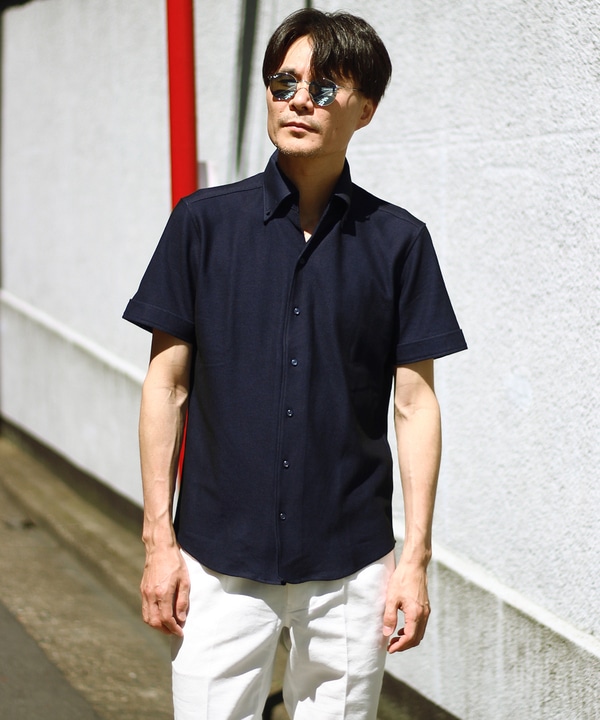 カットソー素材 半袖シャツ クールビズ メンズファッション通販 Men S Bigi Online Store メンズビギ オンラインストア カットソー素材 半袖シャツ クールビズ メンズファッション通販 Men S Bigi Online Store メンズビギ オンラインストア