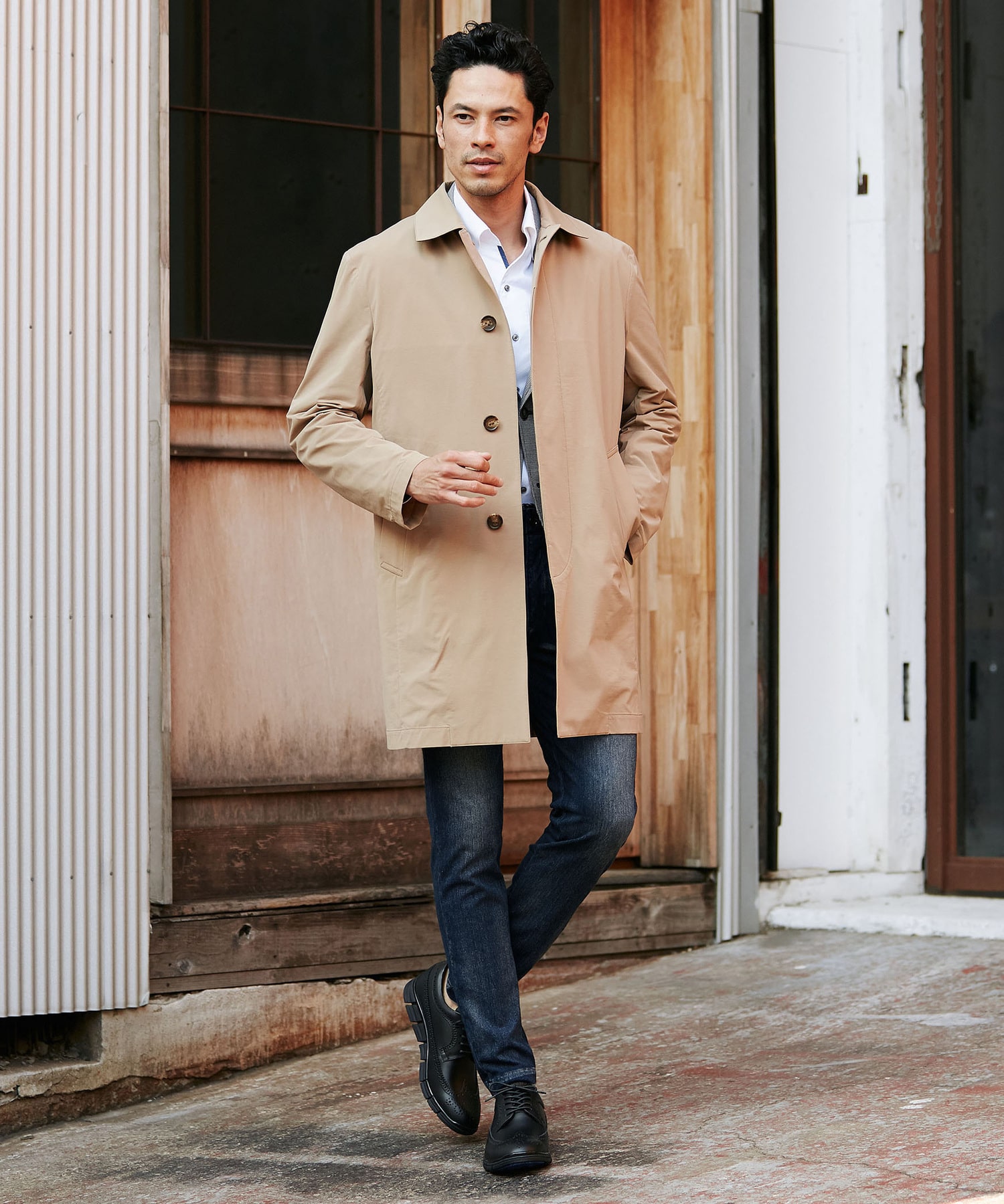 撥水 ストレッチジャージスプリングコート メンズファッション通販 Men S Bigi Online Store メンズビギ オンラインストア