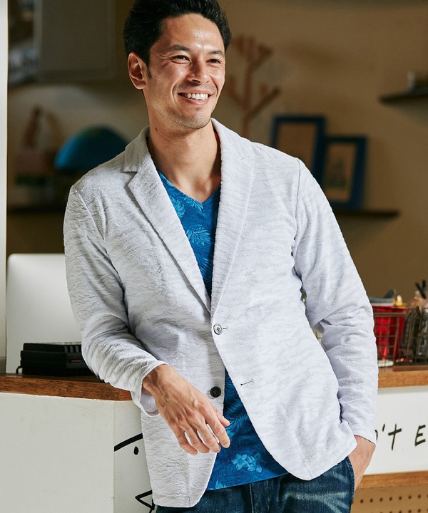 カモフラジャガードリラックスジャケット メンズファッション通販 Men S Bigi Online Store メンズビギ オンラインストア