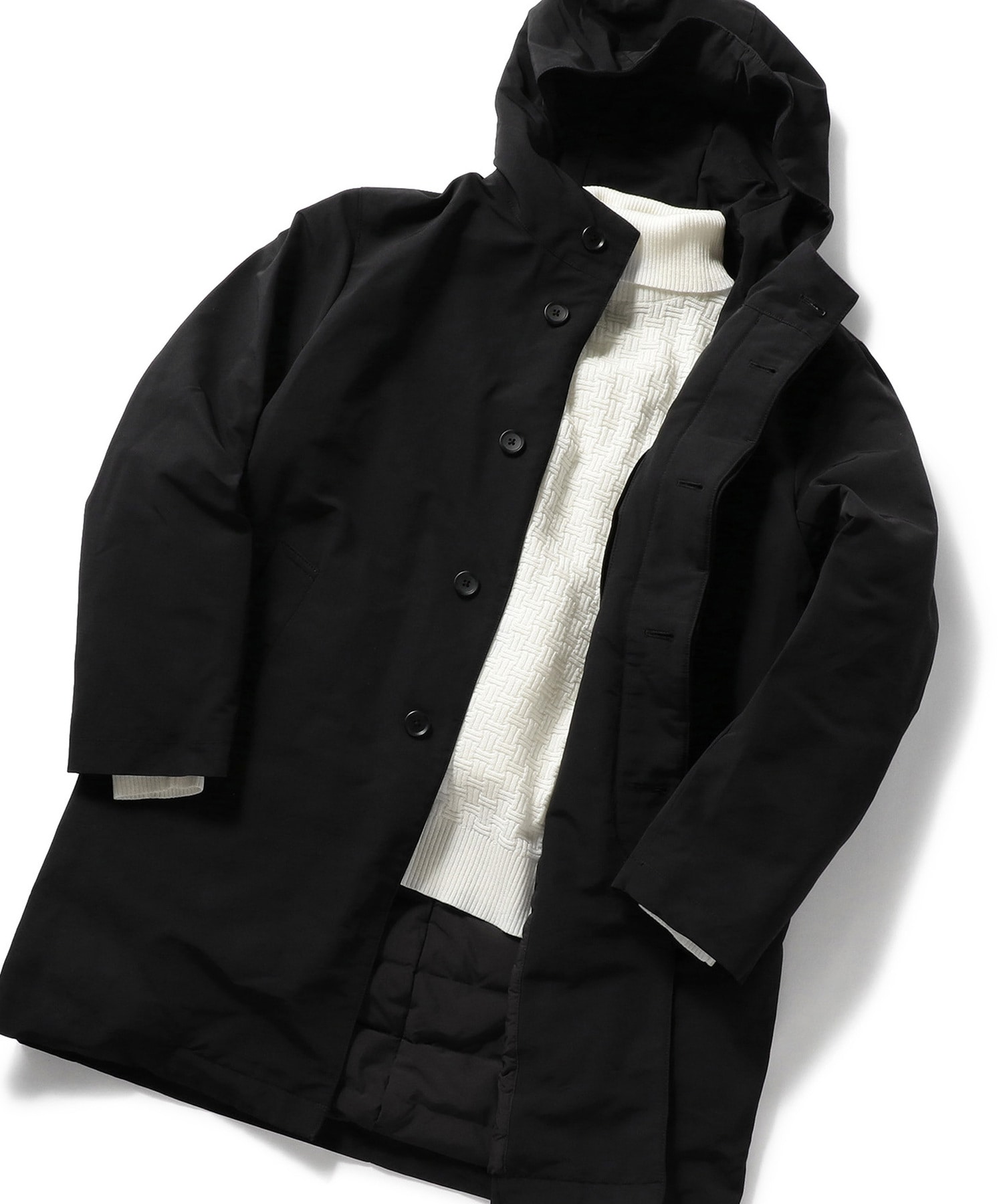 俳優 大谷亮平さん着用 ジャガードシームレスダウン モッズコート メンズファッション通販 Men S Bigi Online Store メンズビギ オンラインストア