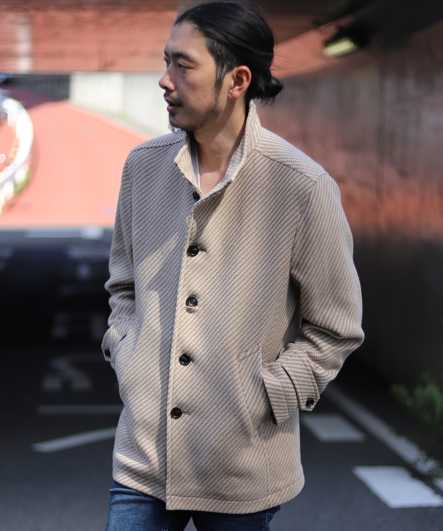 ファンシーツイル ウール スタンドカラーブルゾン メンズファッション通販 Men S Bigi Online Store メンズビギ オンラインストア ファンシーツイル ウール スタンドカラーブルゾン メンズファッション通販 Men S Bigi Online Store メンズビギ オンラインストア