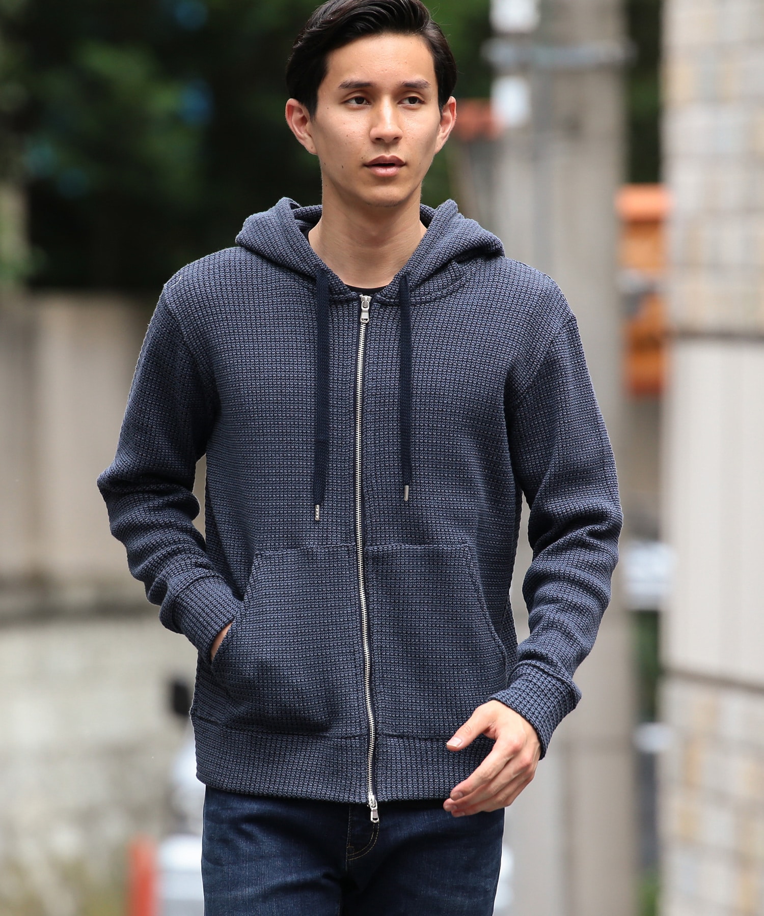 ローゲージ ワッフルパーカー メンズファッション通販 Men S Bigi Online Store メンズビギ オンラインストア