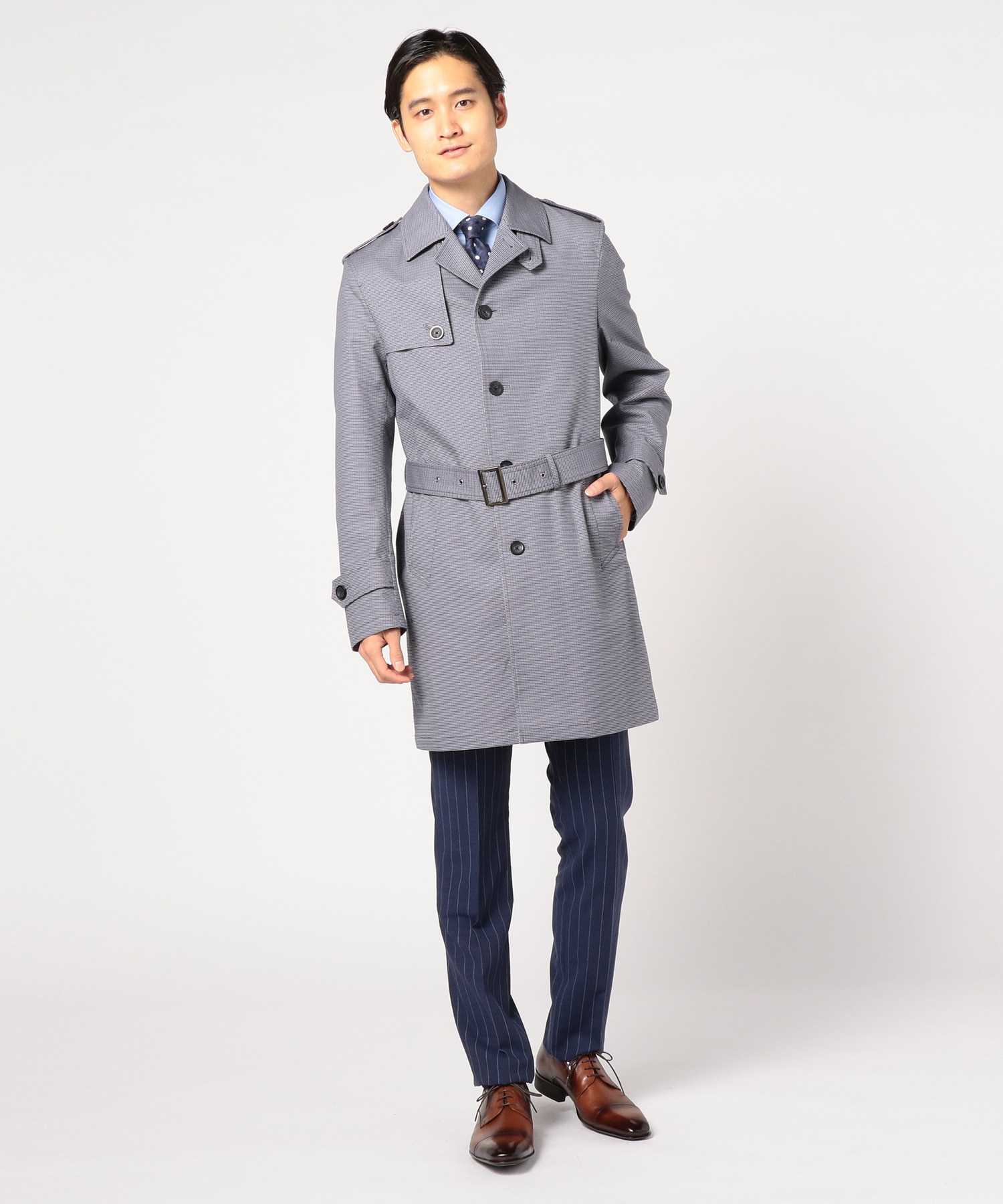 ガンクラブチェックトレンチコート メンズファッション通販 Men S Bigi Online Store メンズビギ オンラインストア