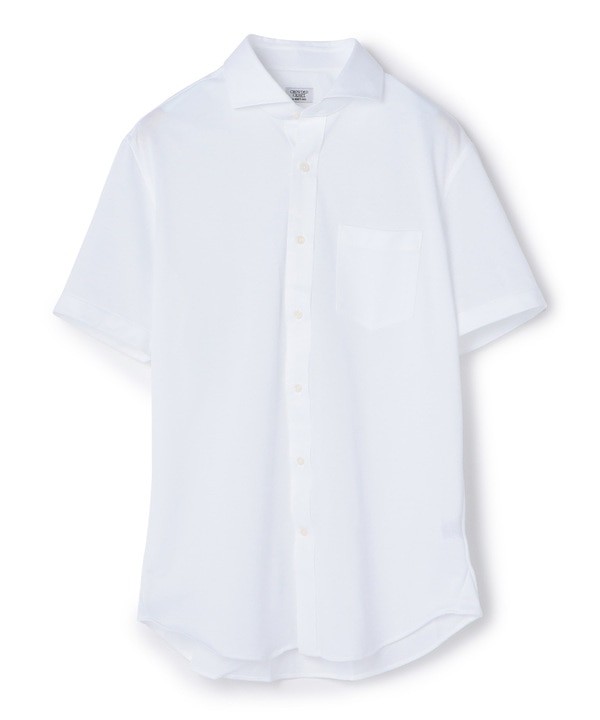 《セオα》ショートスリーブシャツ／ホリゾンタルカラー 詳細画像 ホワイト 1