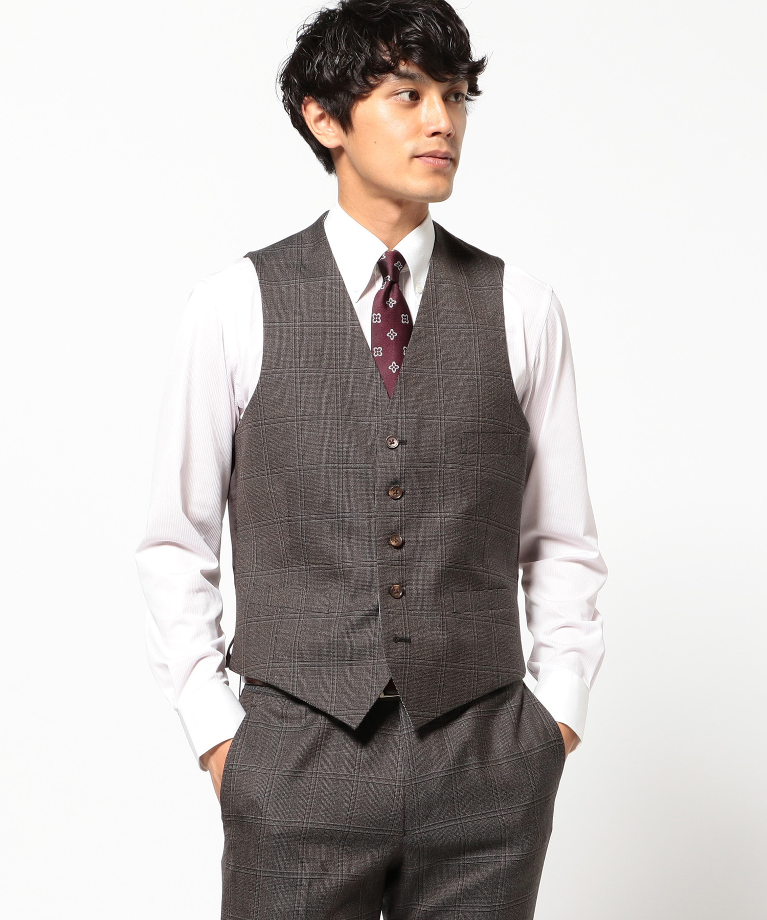 リバーシブルチェックベスト セットアップ Fabric Mede In Japan メンズファッション通販 Men S Bigi Online Store メンズビギ オンラインストア