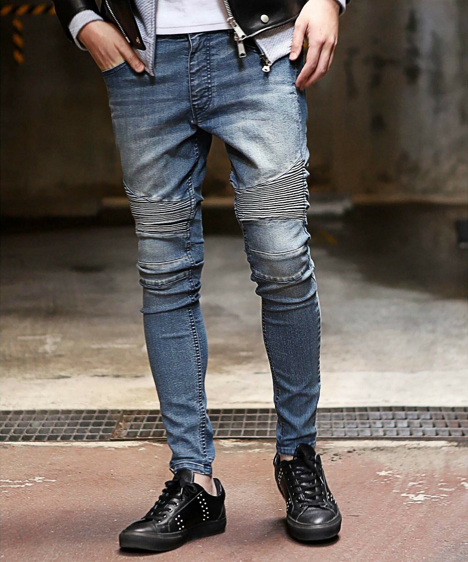 Gw限定価格 5 12 9 59まで バイカースキニーデニム メンズファッション通販 Men S Bigi Online Store メンズビギ オンラインストア