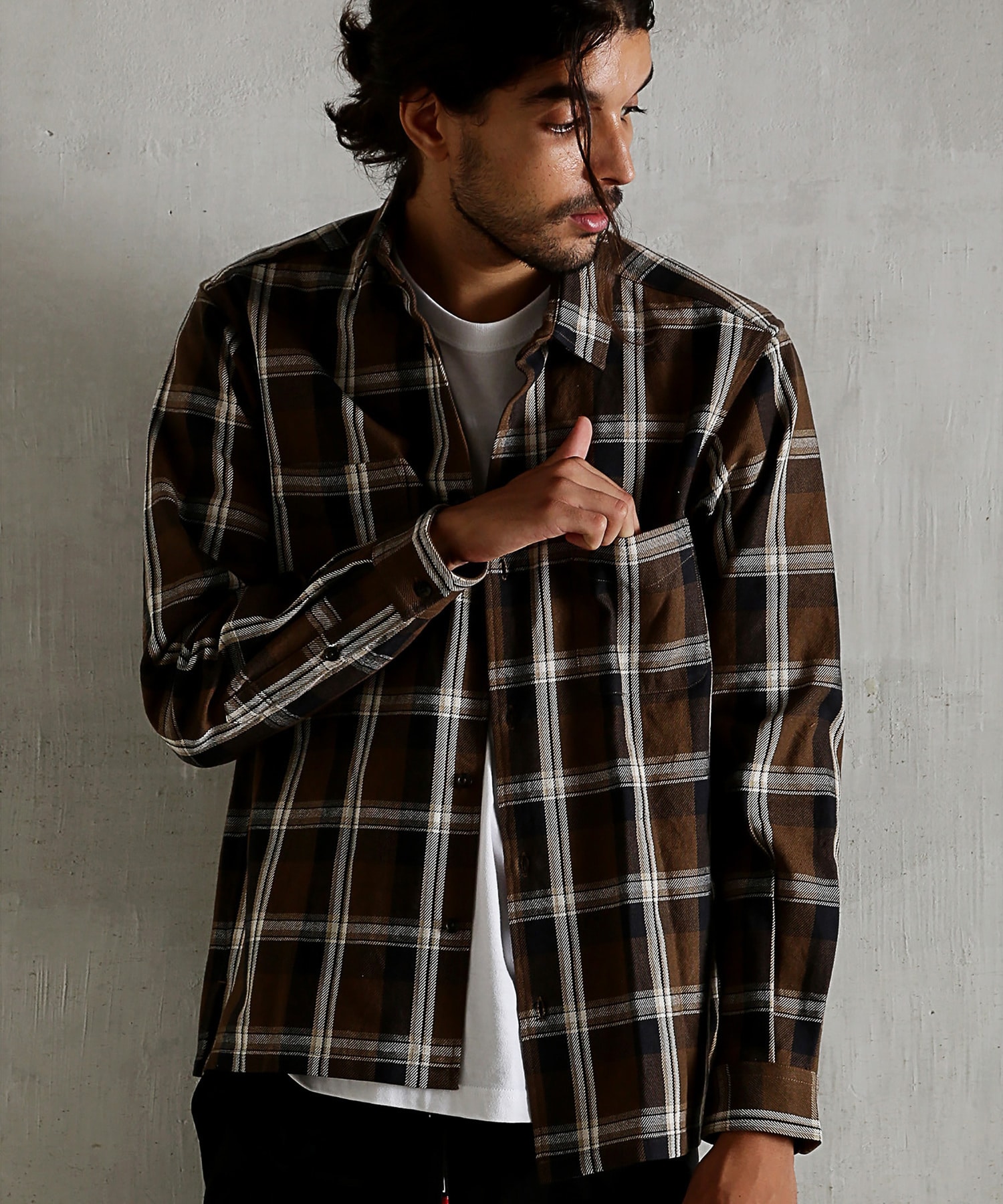 Japan Fabric ヘビーネルチェックシャツ メンズファッション通販 Men S Bigi Online Store メンズビギ オンラインストア