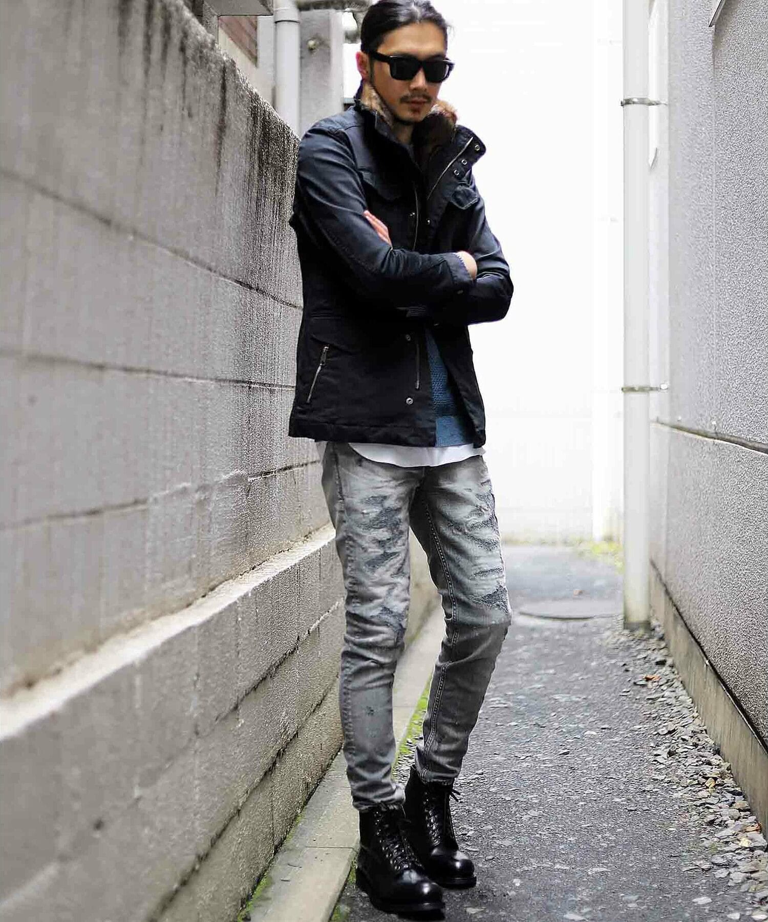 M 65ファーライナー付ブルゾン メンズファッション通販 Men S Bigi Online Store メンズビギ オンラインストア
