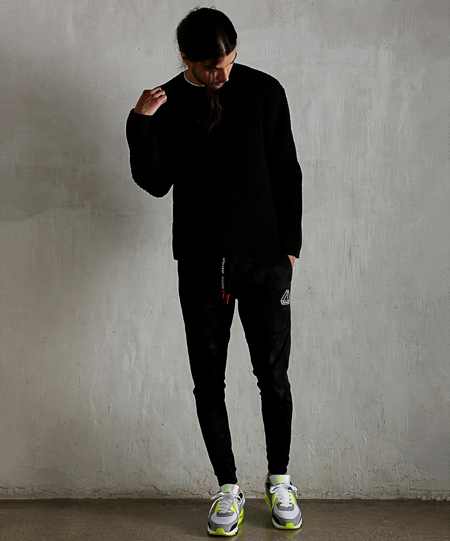 Justplay 5gタック編みクルーネックニット メンズファッション通販 Men S Bigi Online Store メンズビギ オンラインストア