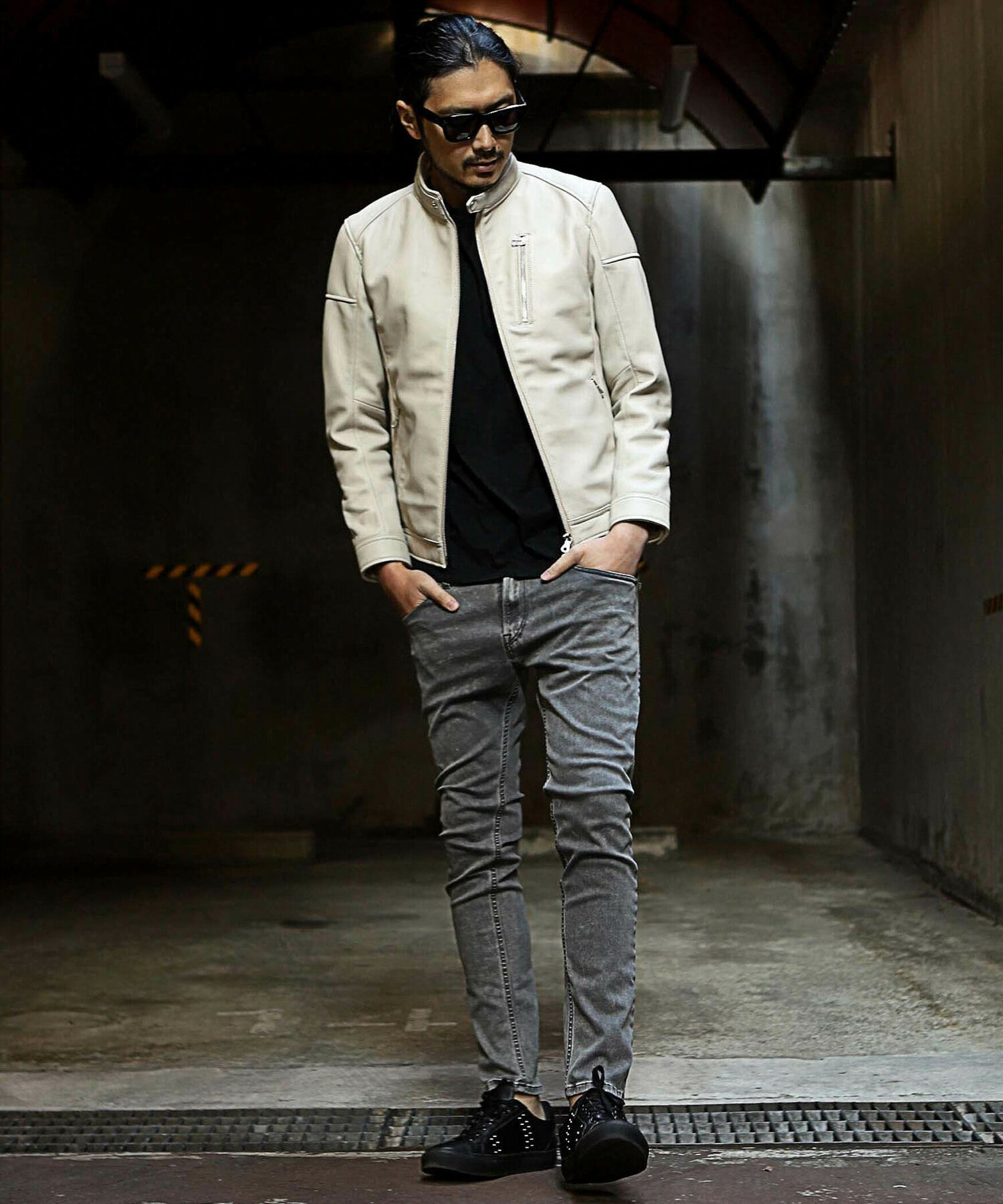 シングルライダースレザージャケット Web限定カラー追加 メンズファッション通販 Men S Bigi Online Store メンズビギ オンラインストア