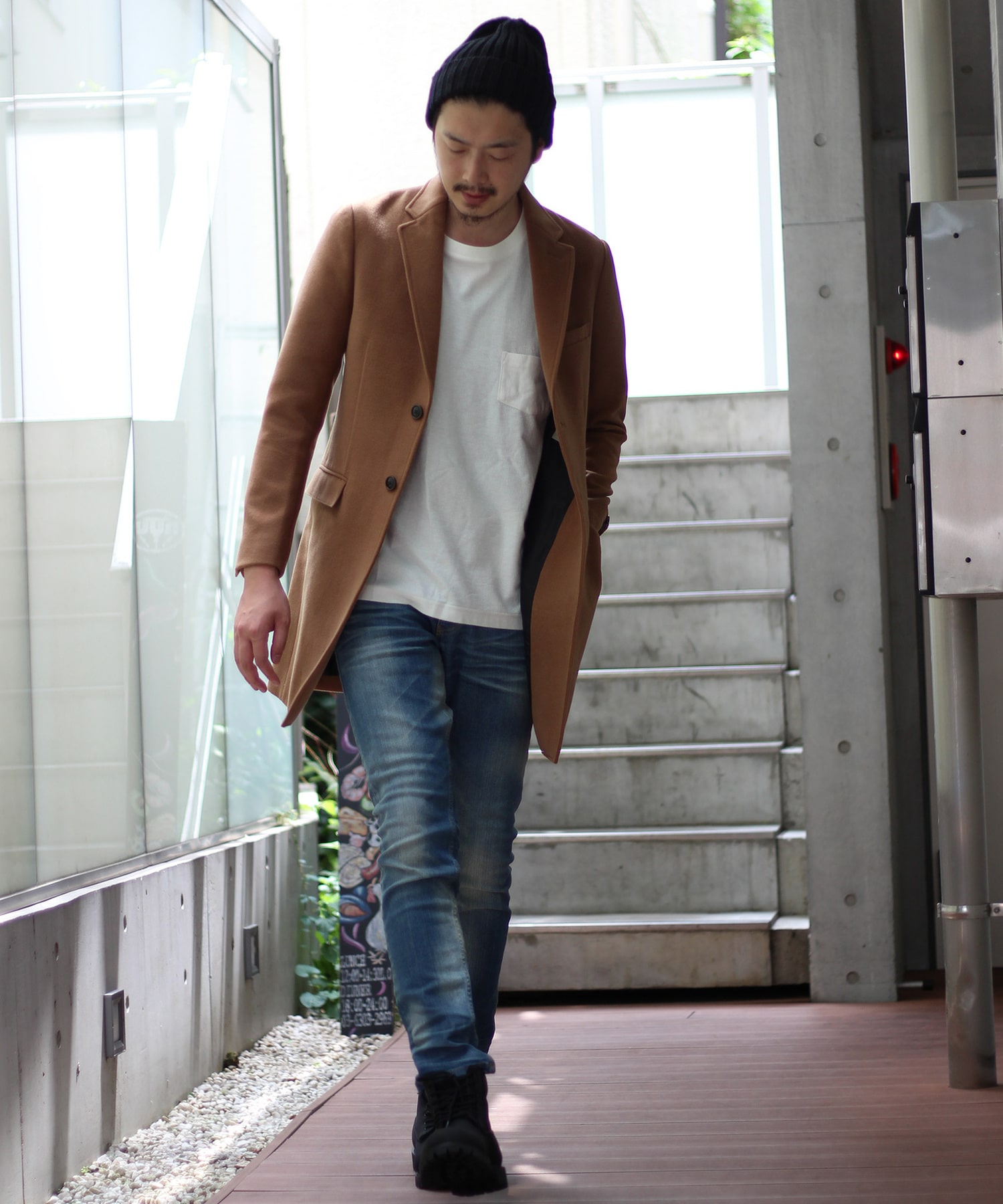 ハイブリットメルトン チェスターコート メンズファッション通販 Men S Bigi Online Store メンズビギ オンラインストア