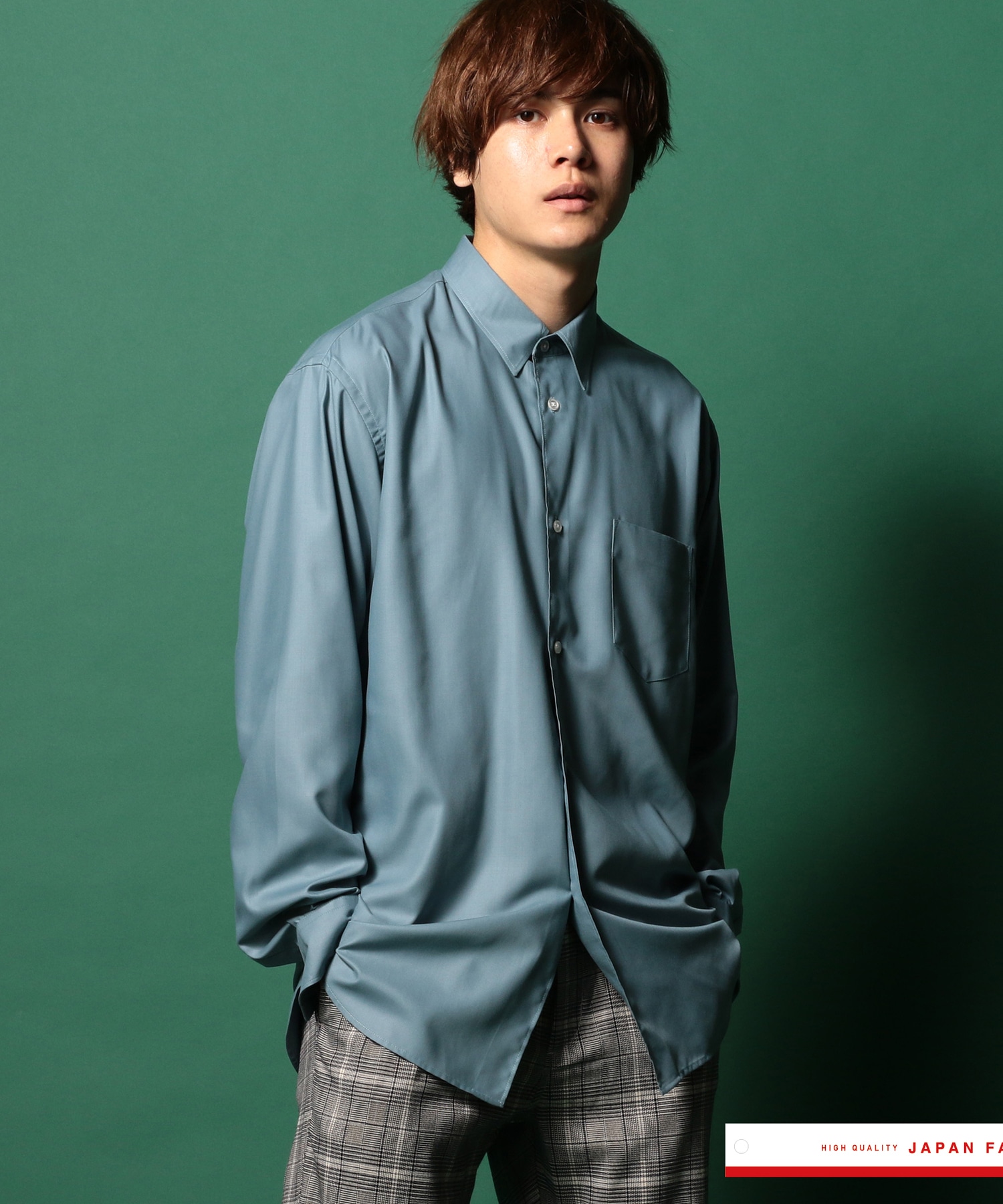 Aラインマイクロスパンポリエステルシャツ Japan Fabric メンズファッション通販 Men S Bigi Online Store メンズビギ オンラインストア