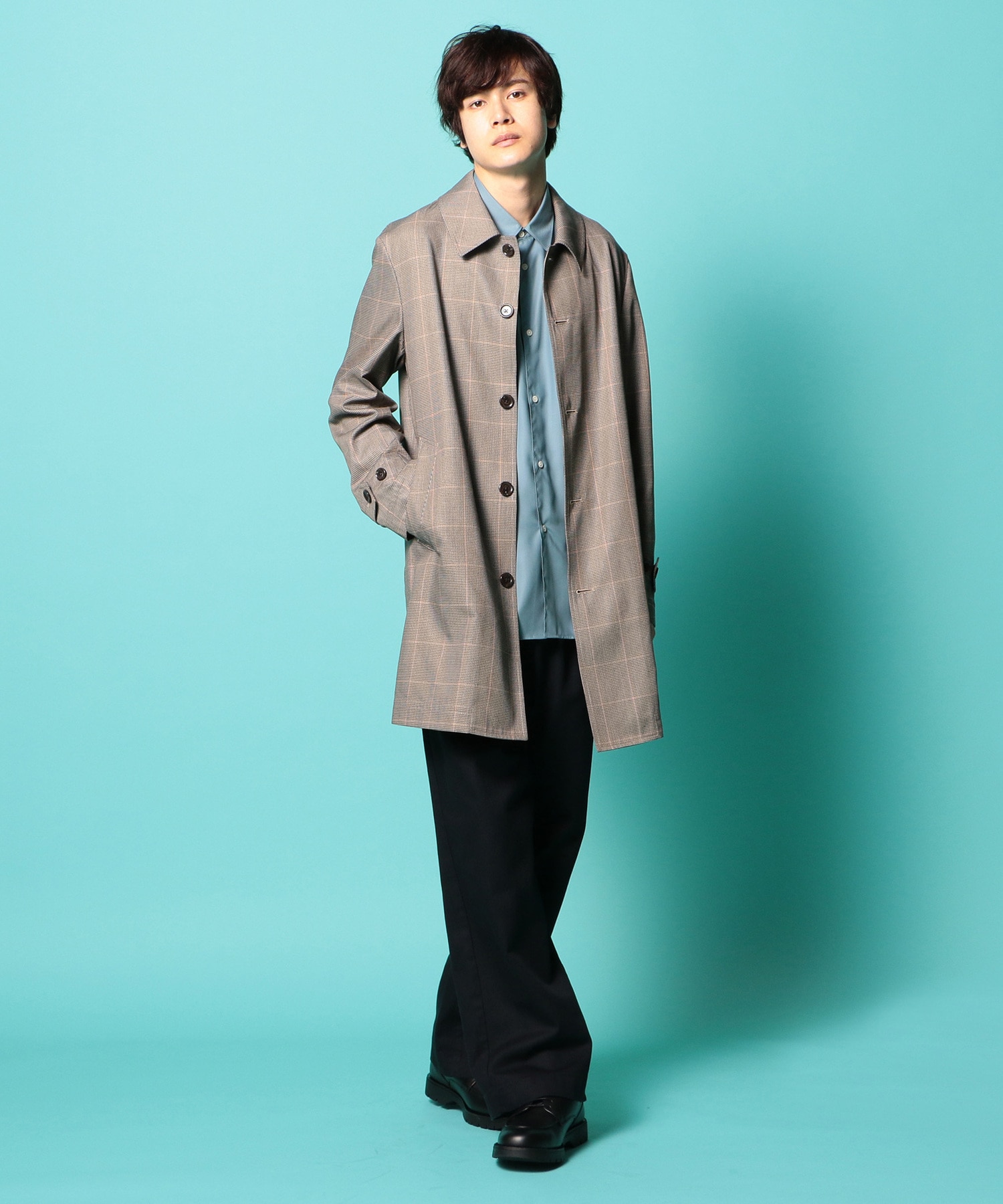 Aラインレギュラーカラー7分袖シャツ Japan Fabric メンズファッション通販 Men S Bigi Online Store メンズビギ オンラインストア