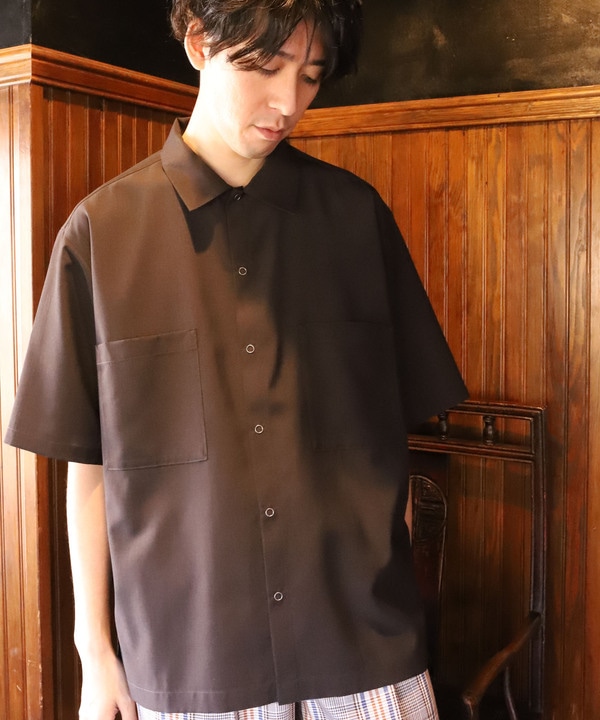 半袖シャツ リネンタッチポリエステル メンズファッション通販 Men S Bigi Online Store メンズビギ オンラインストア