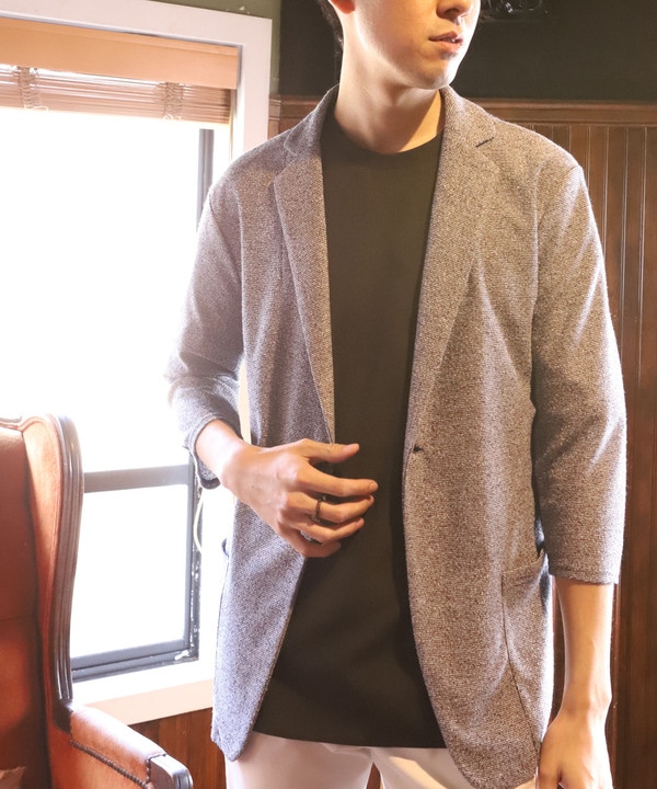 カットソーミジンボーダー7分袖ジャケット メンズファッション通販 Men S Bigi Online Store メンズビギ オンラインストア