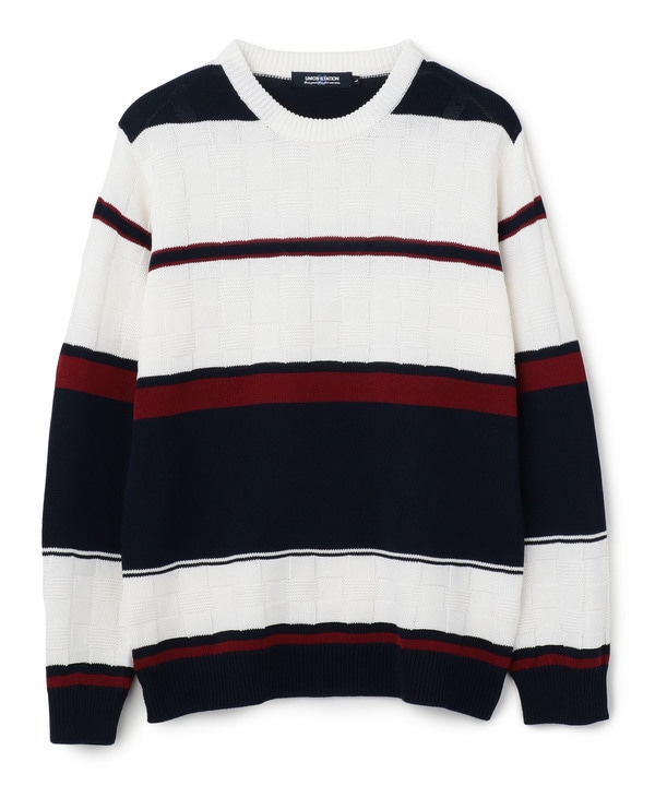 リンクスジャガード天竺ボーダーニット メンズファッション通販 Men S Bigi Online Store メンズビギ オンラインストア