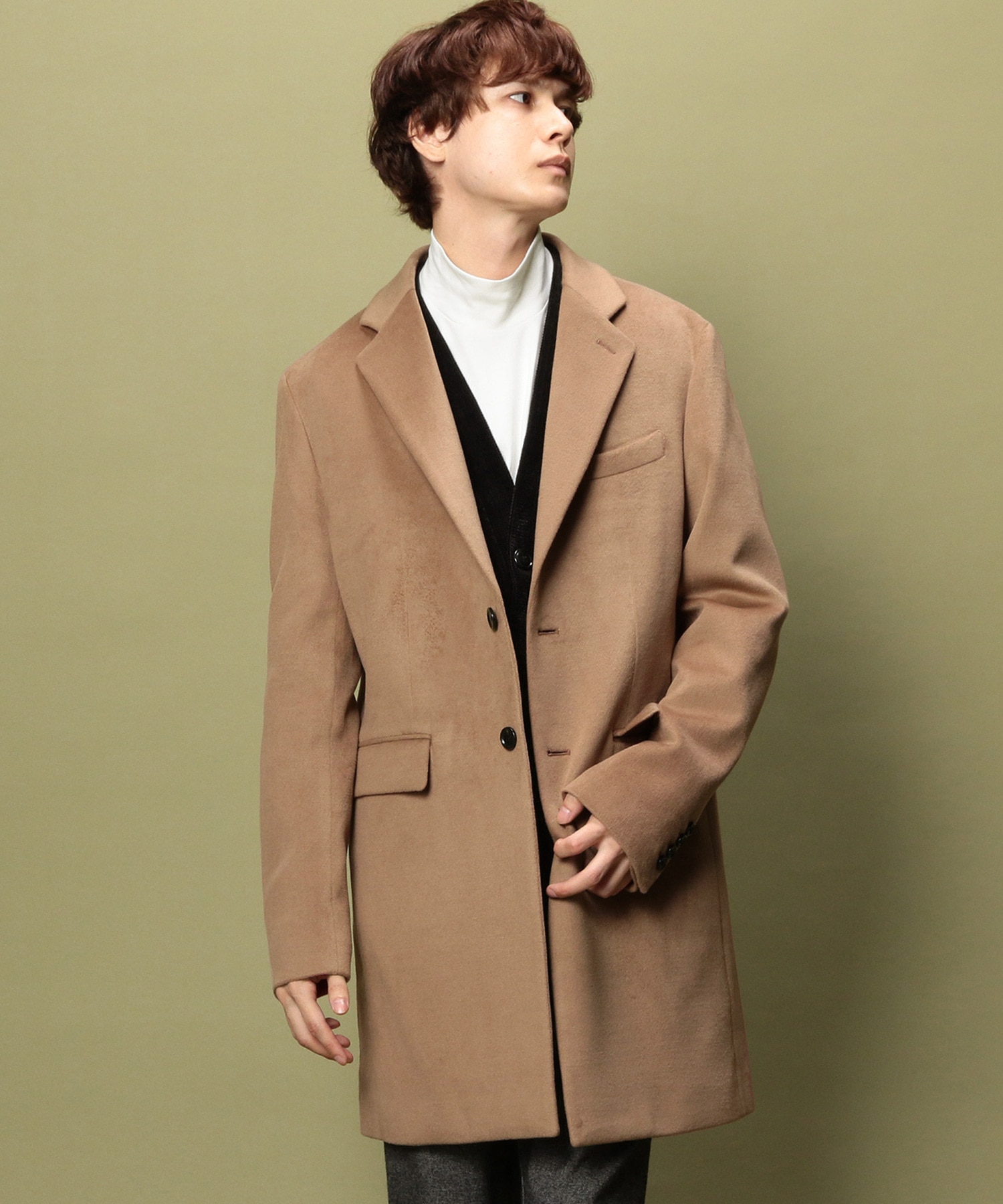 スムースビーバーチェスターフィールドコート メンズファッション通販 Men S Bigi Online Store メンズビギ オンラインストア