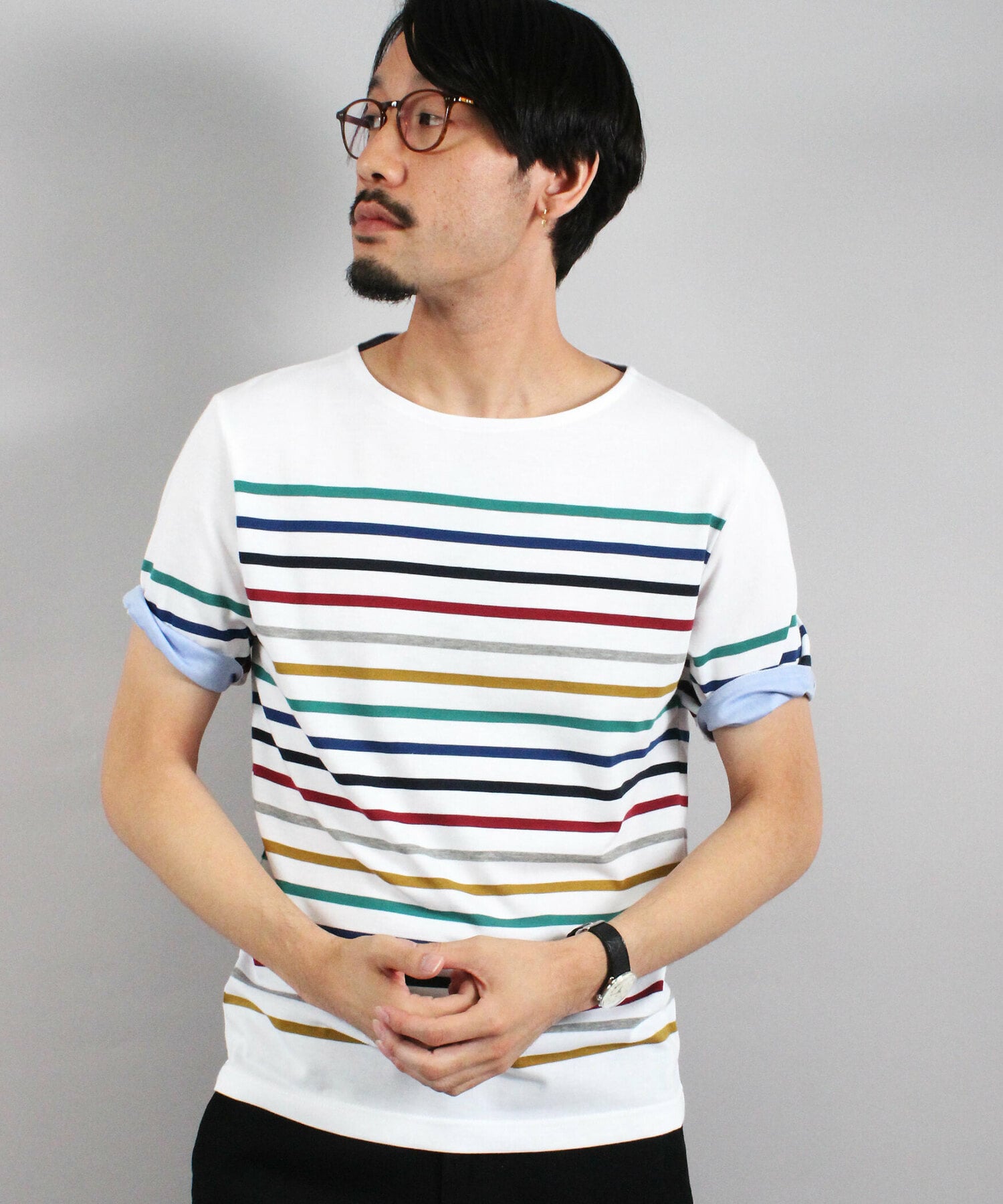 マルチボーダーtシャツ メンズファッション通販 Men S Bigi Online Store メンズビギ オンラインストア