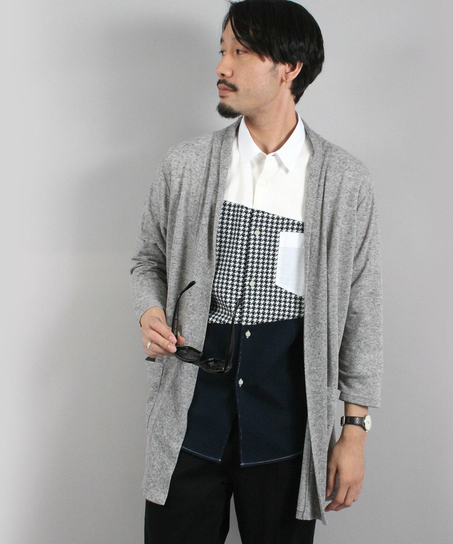 7分袖ショールカラーカーディガン メンズファッション通販 Men S Bigi Online Store メンズビギ オンラインストア