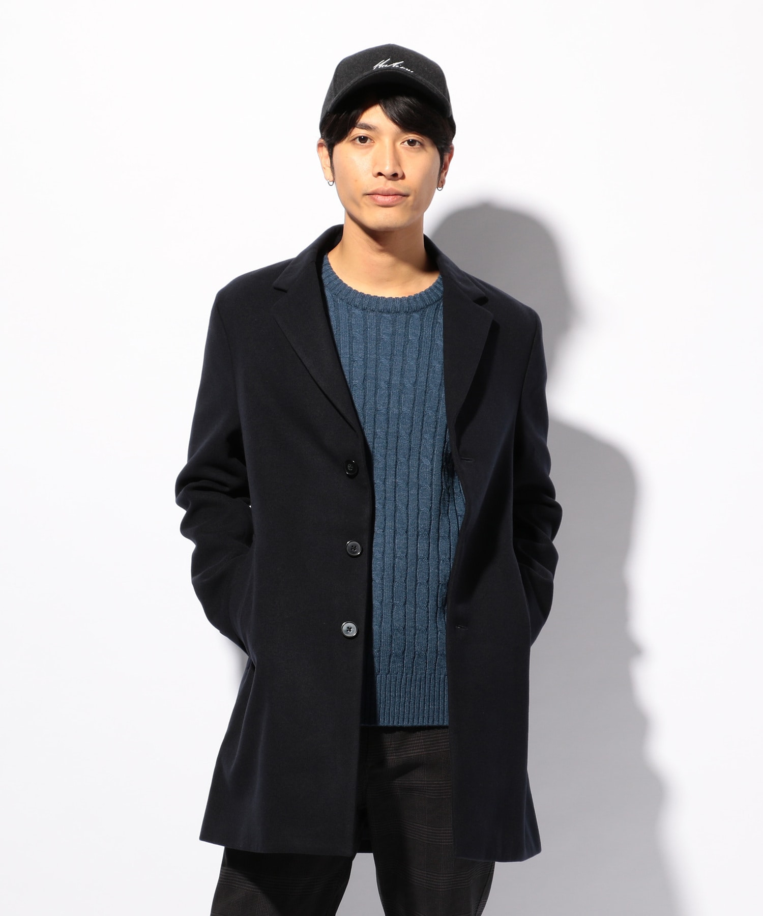 Smart12月号掲載 中川大志さん着用商品 スムースメルトンチェスターコート 3釦仕様 メンズファッション通販 Men S Bigi Online Store メンズビギ オンラインストア