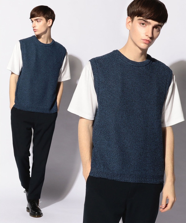クルーネックニットベスト メンズファッション通販 Men S Bigi Online Store メンズビギ オンラインストア