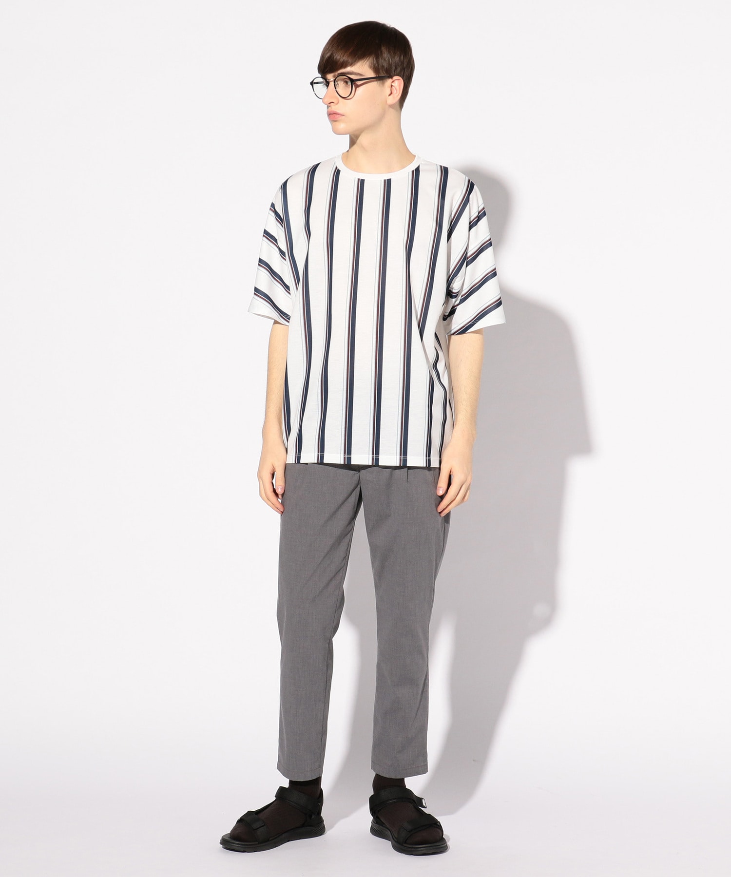 ライトポンチストライプtシャツ メンズファッション通販 Men S Bigi Online Store メンズビギ オンラインストア