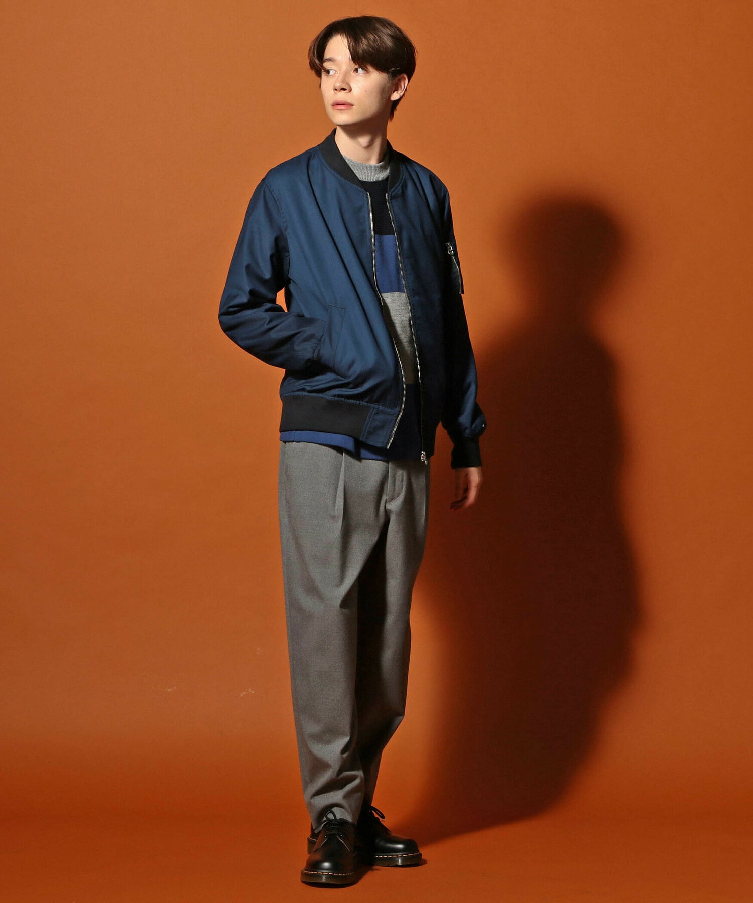 ツイルma 1ブルゾン 新色追加 メンズファッション通販 Men S Bigi Online Store メンズビギ オンラインストア